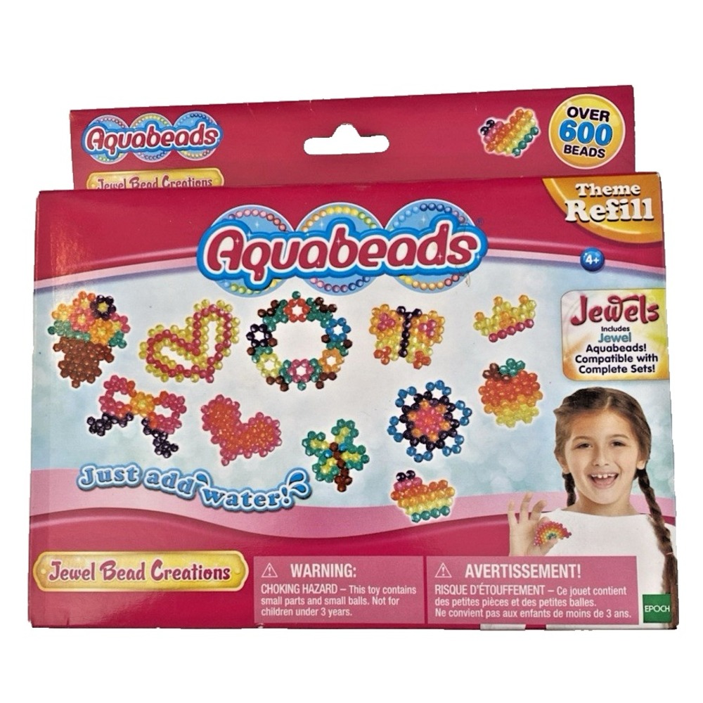 Aquabeads Jewel Bead Creations Theme Refill Pack Over 600 Beads BRAND NEW PKG. - Picture 10 of 10